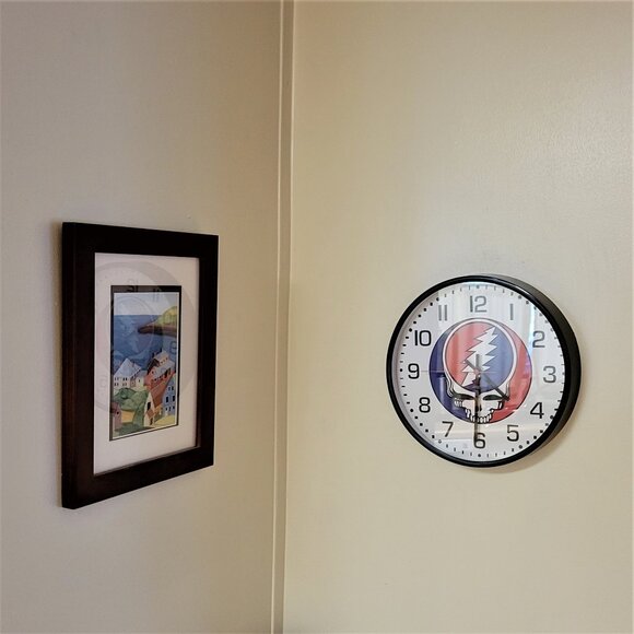 10" Wall Clock Grateful Dead Steal Your Face Silent Quartz Movement Brand New - Picture 8 of 8